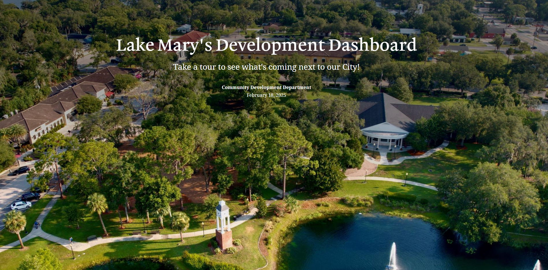 Visit our Development Dashboard